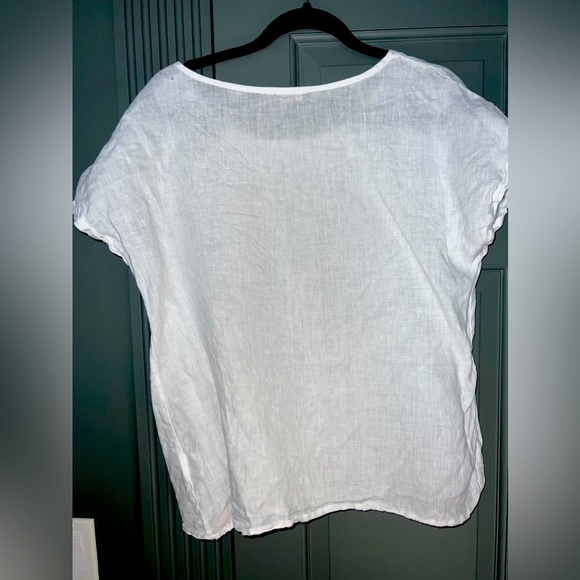 Bellambia white linen top - Picture 2 of 3